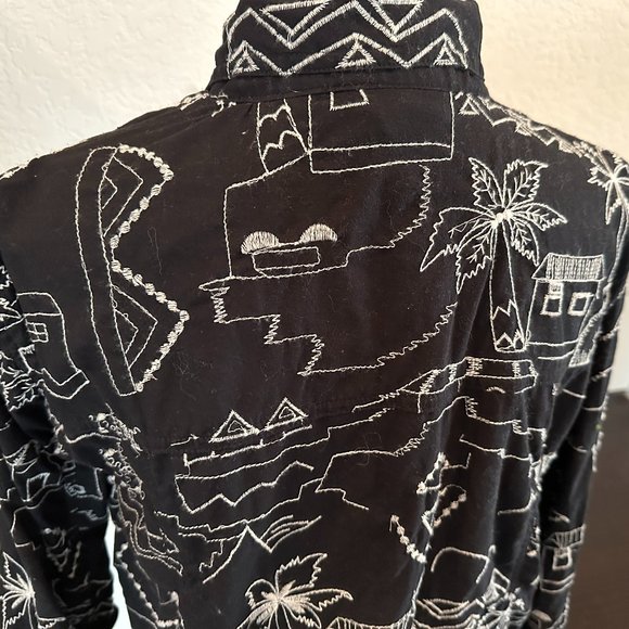 CHICO's ADDITIONS Lightweight Embroidered Jacket - Large - Picture 7 of 9